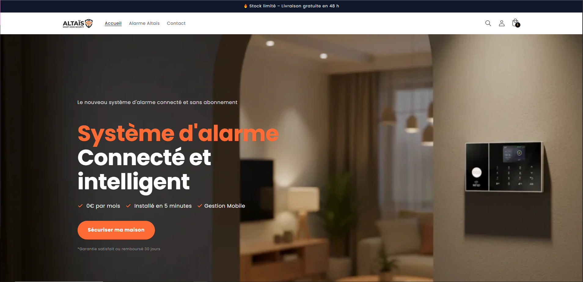 Altaïs Alarme connectée Altais